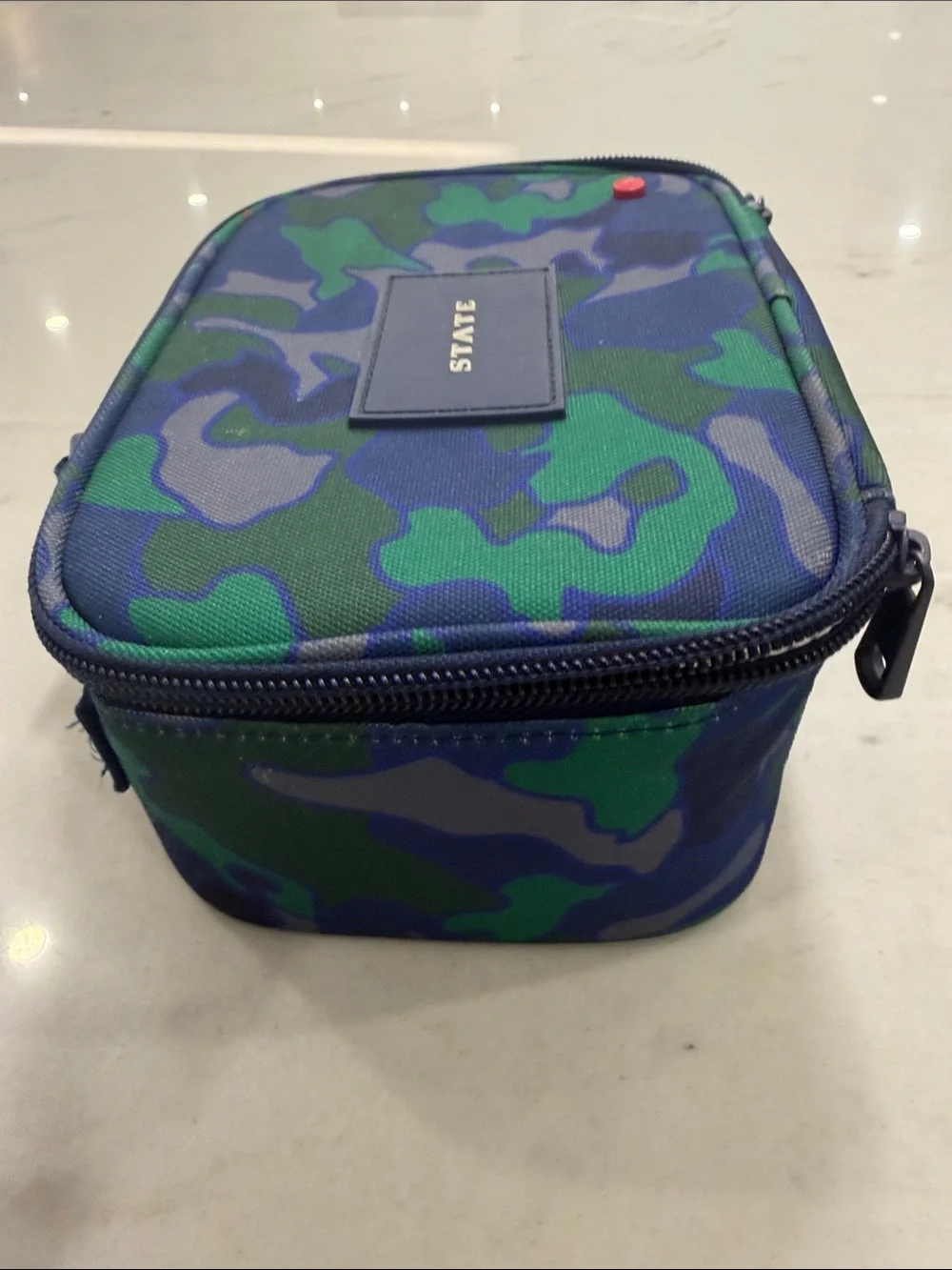 STATE Green and Blue Camo snack bag Rodgers